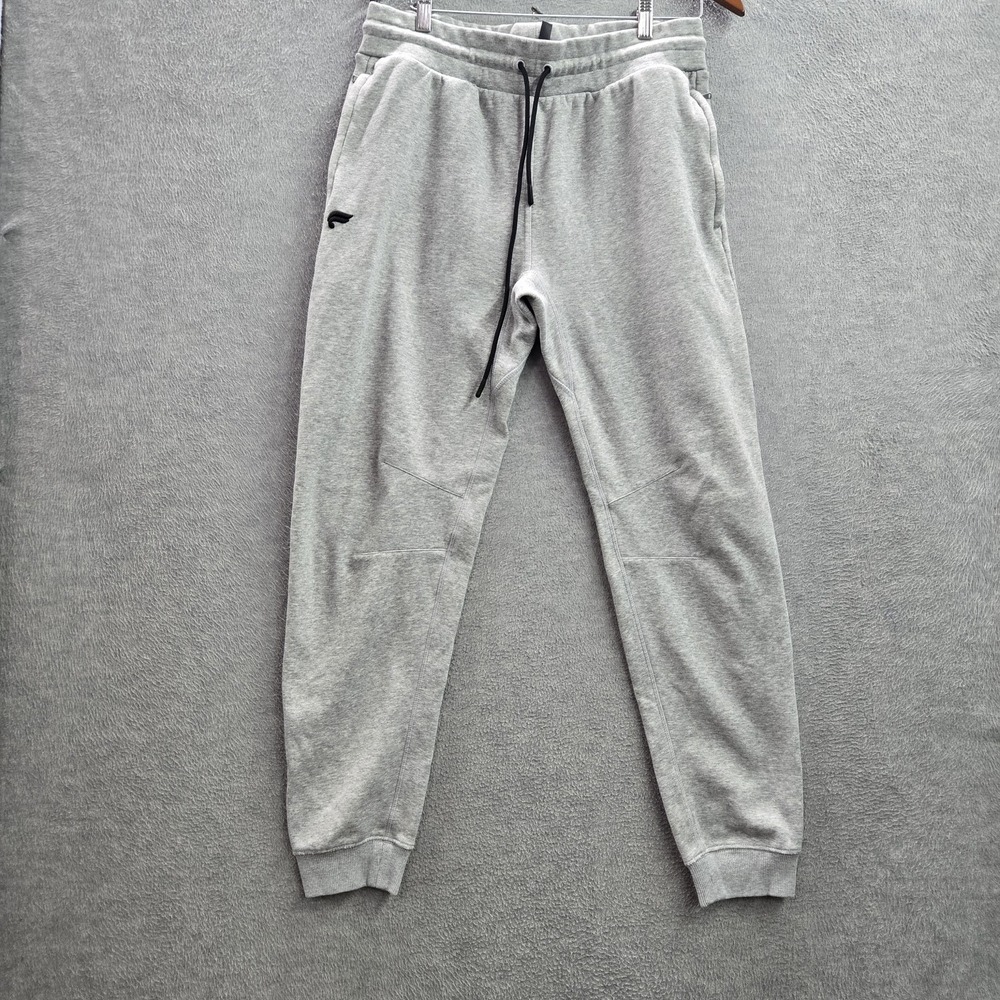 Fabletics Men Activewear Pants L‎ Gray Embroidered The Go To Jogger